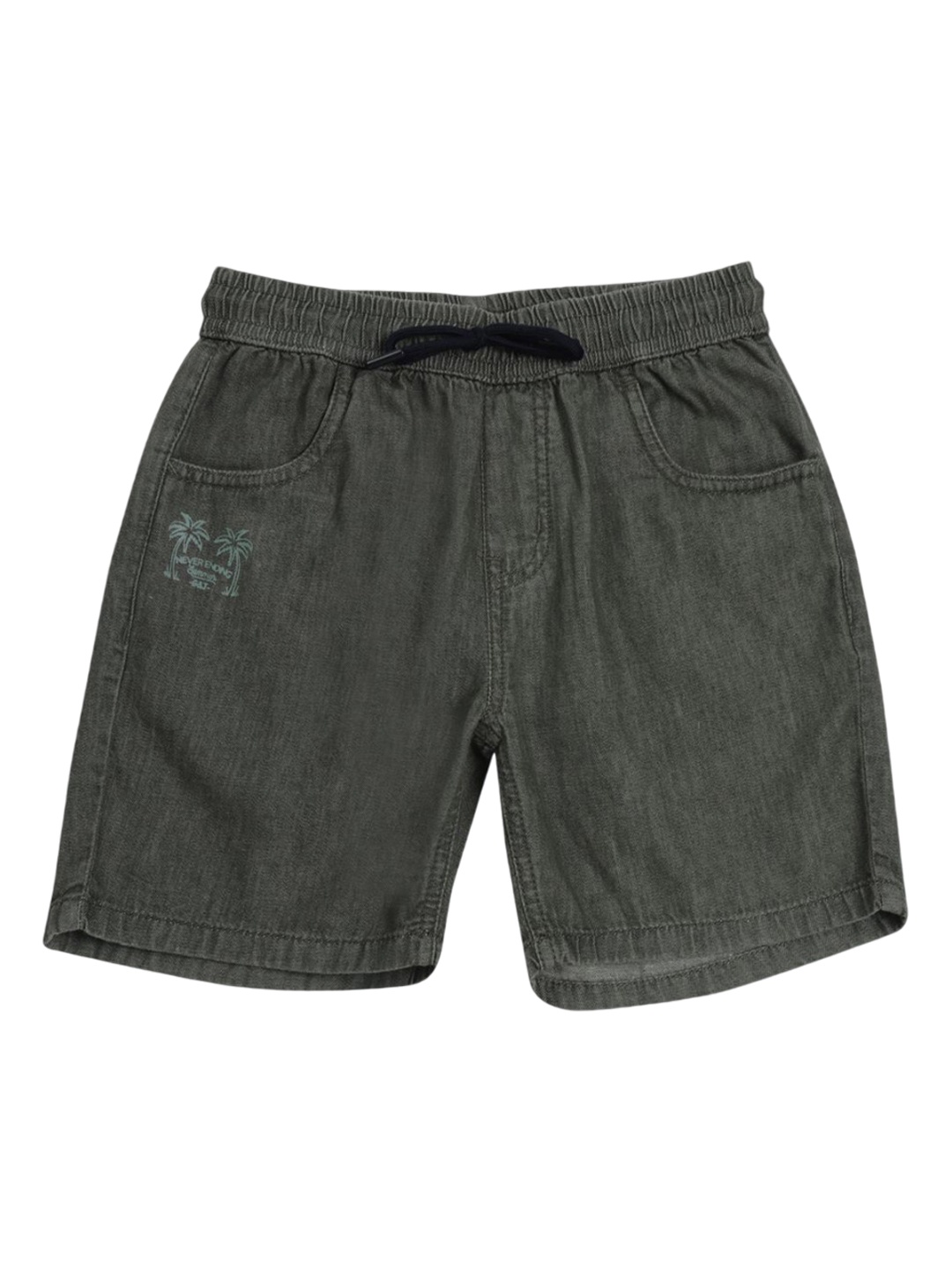 

Gini and Jony Boys Denim Regular Fit Shorts, Olive