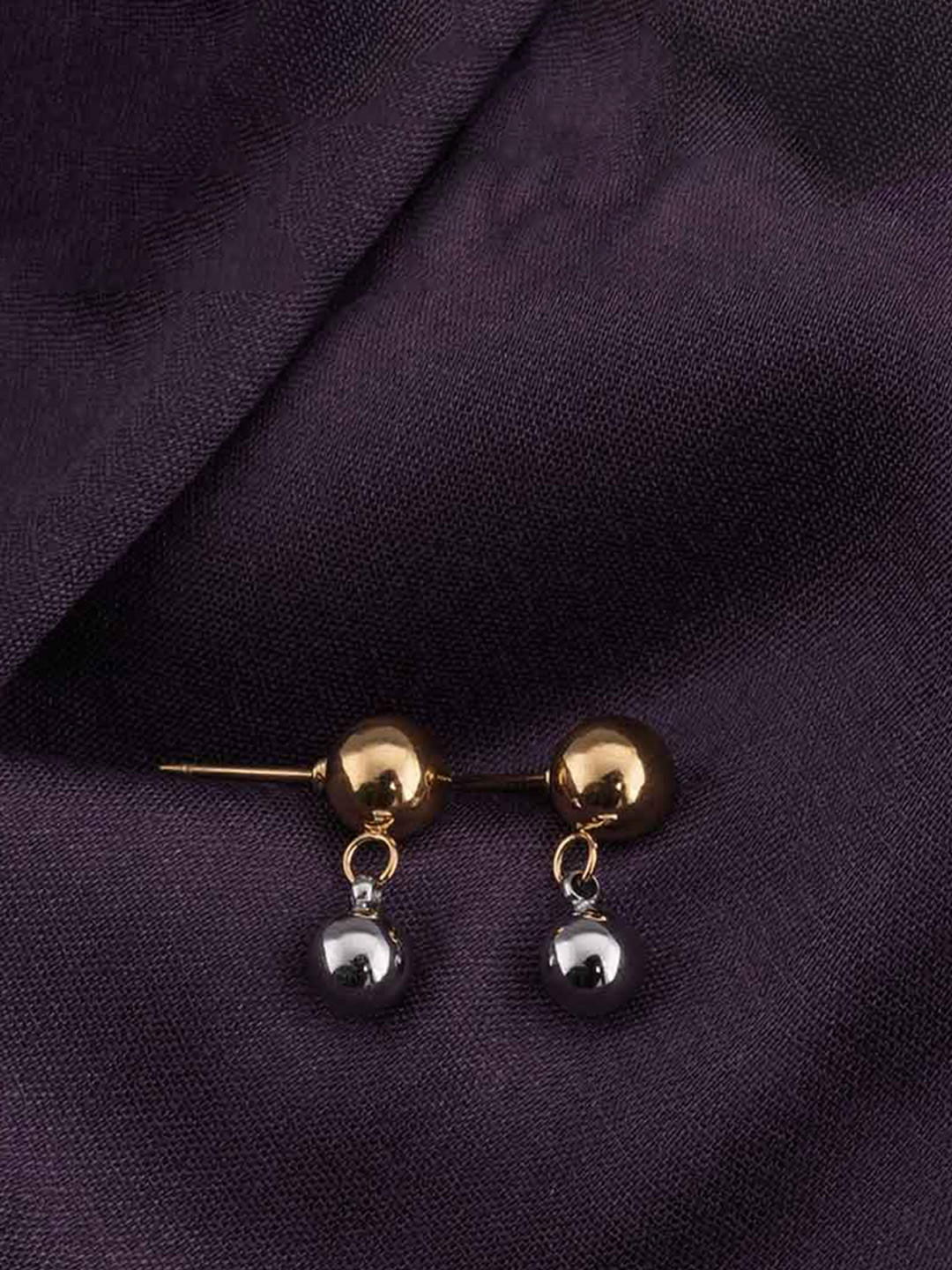 

PALMONAS Gold Plated Stainless Steel Drop Earrings