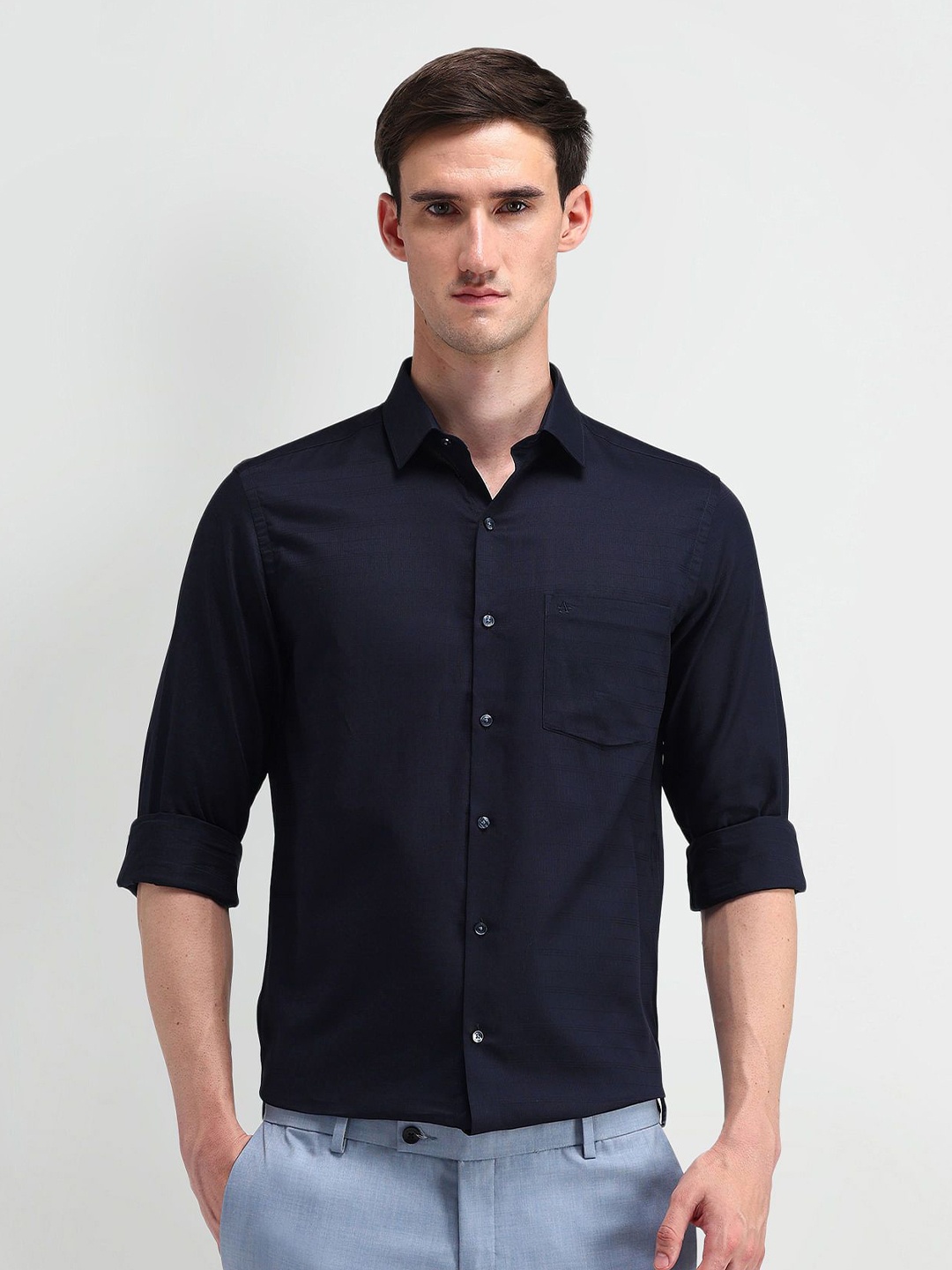 

Arrow Men Classic Opaque Formal Shirt, Blue