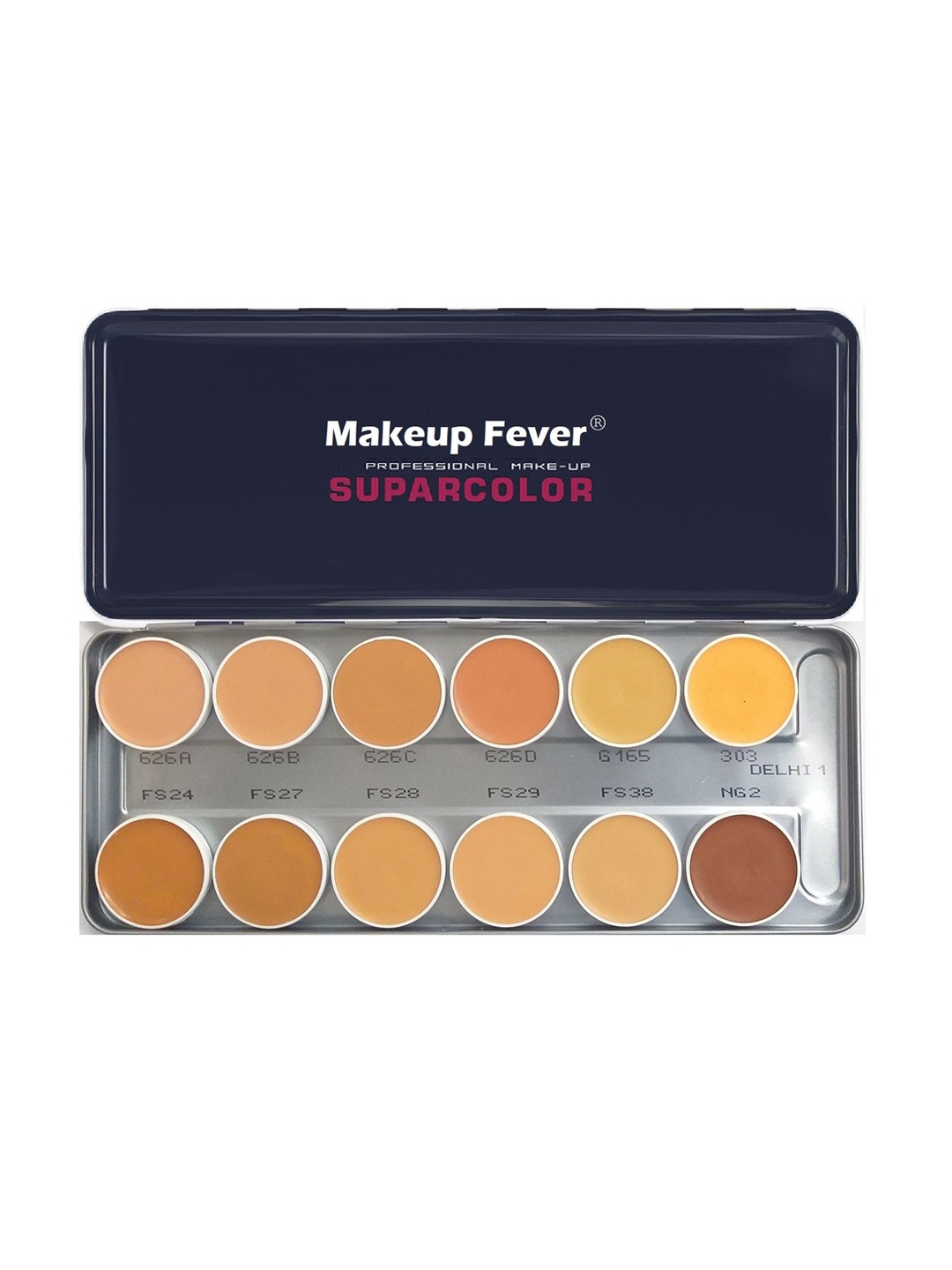 

MAKEUP FEVER 12 Color Supar Color Foundation Palette 40 g, Multi