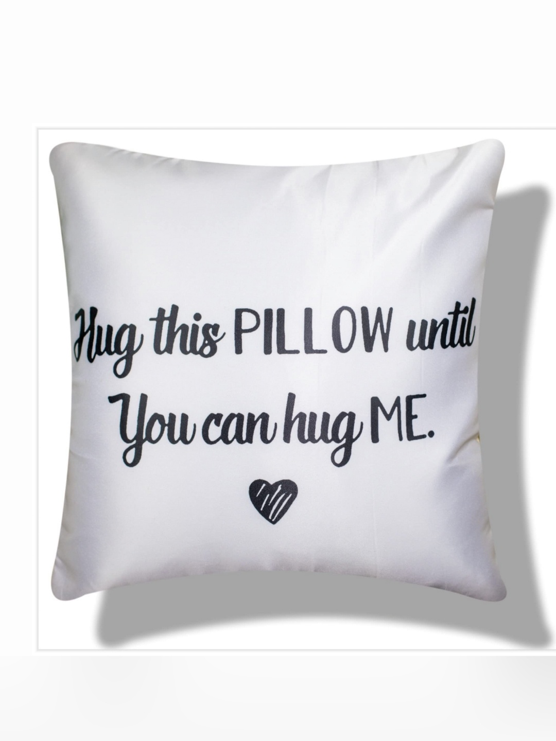 

Vendola White & Black Typography Square Cushion Covers