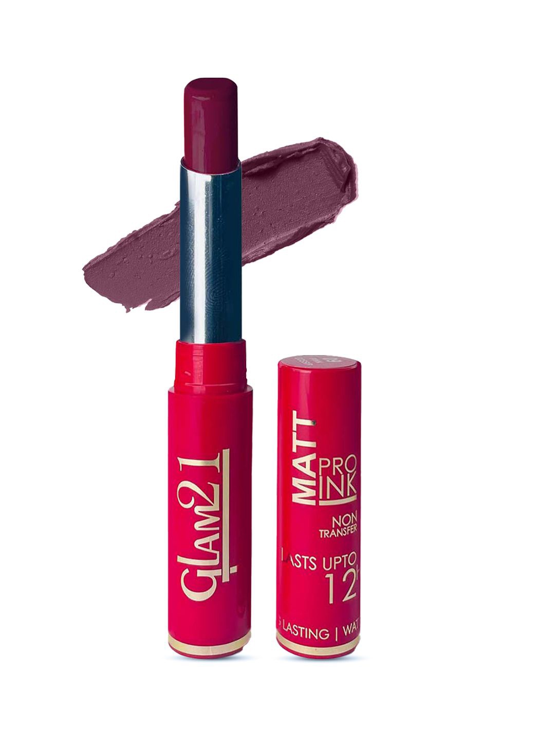 

GLAM21 Matte Pro Ink Non-Transfer Long Lasting Bullet Lipstick - 3 g - Plum Powder 13, Mauve