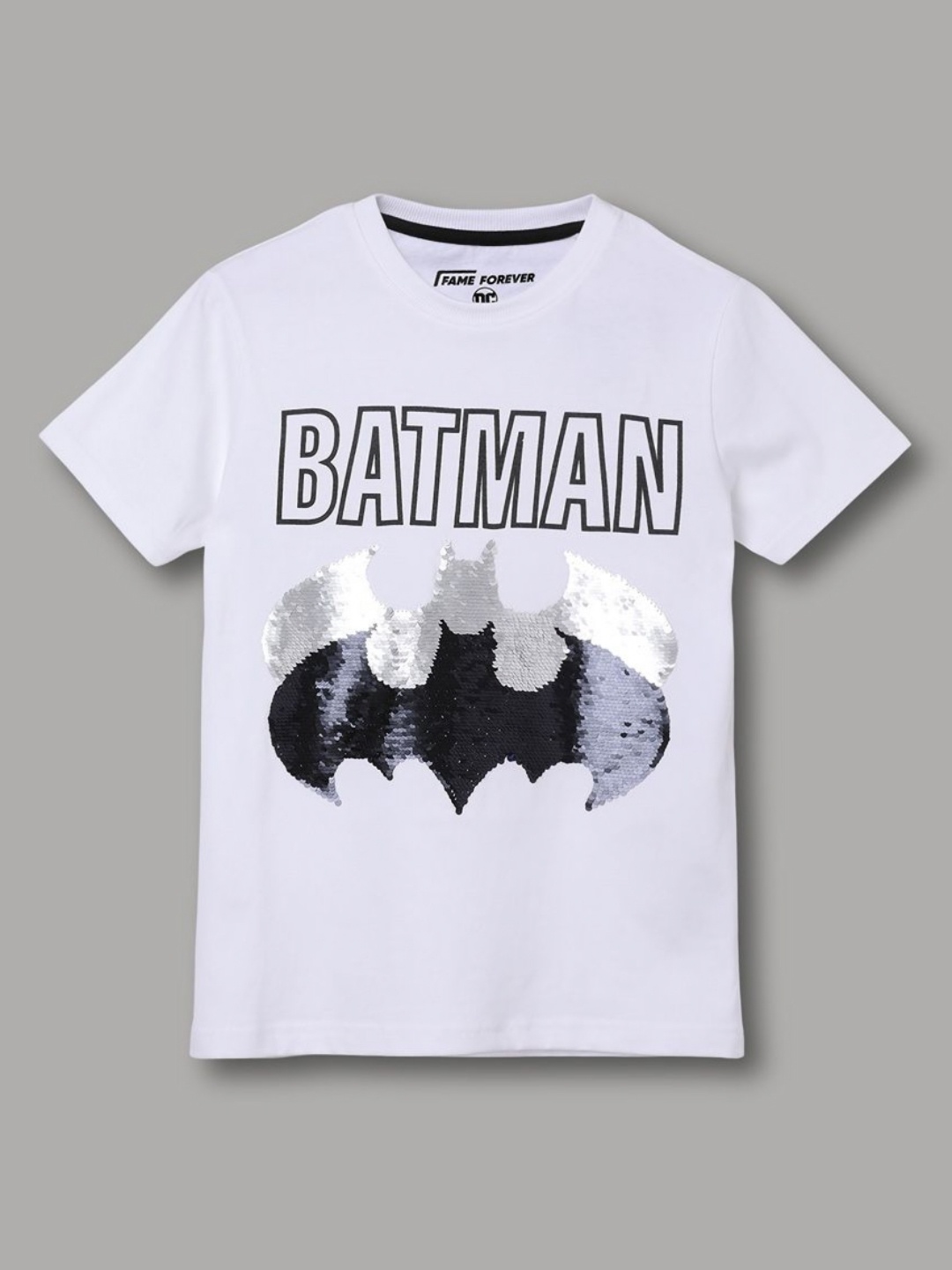 

Fame Forever by Lifestyle Boys White Dc-Batman T Shirt