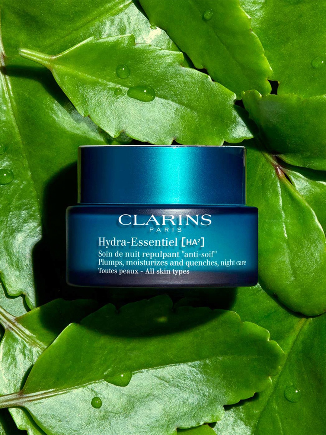 

CLARINS Hydra Essentiel Night Cream with Hyaluronic Acid & Squalane - 50ml, Blue