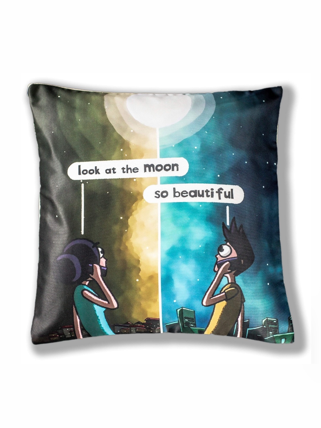 

Vendola Blue & Brown Cartoon Characters Printed Square Cushion Covers