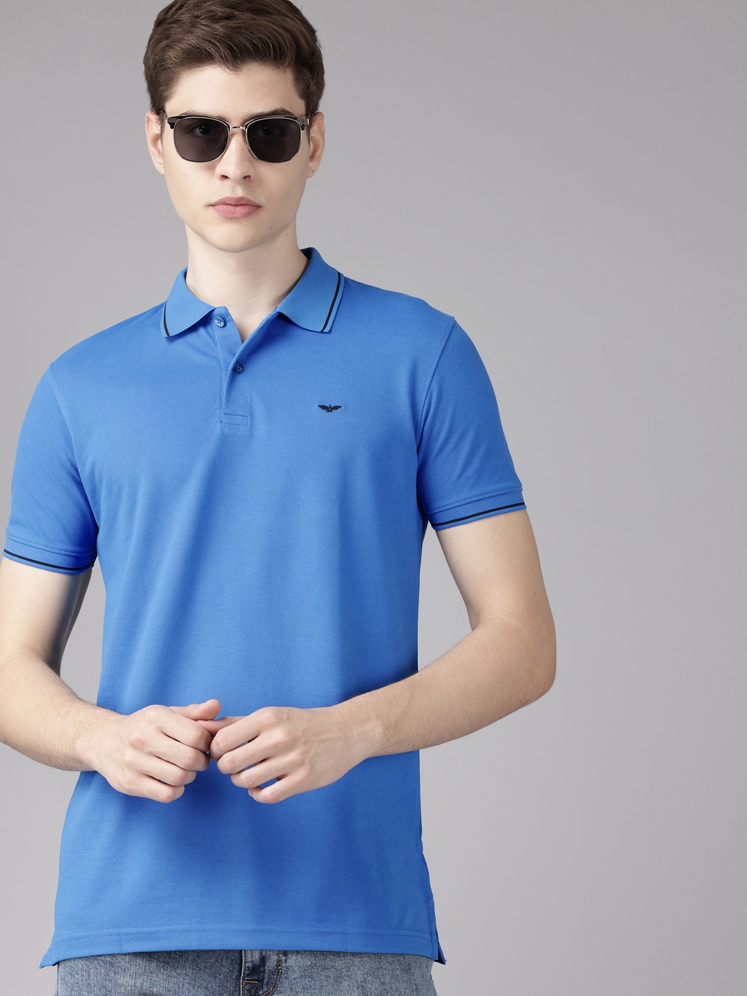 

Park Avenue Polo Collar Slim Fit T-shirt, Blue