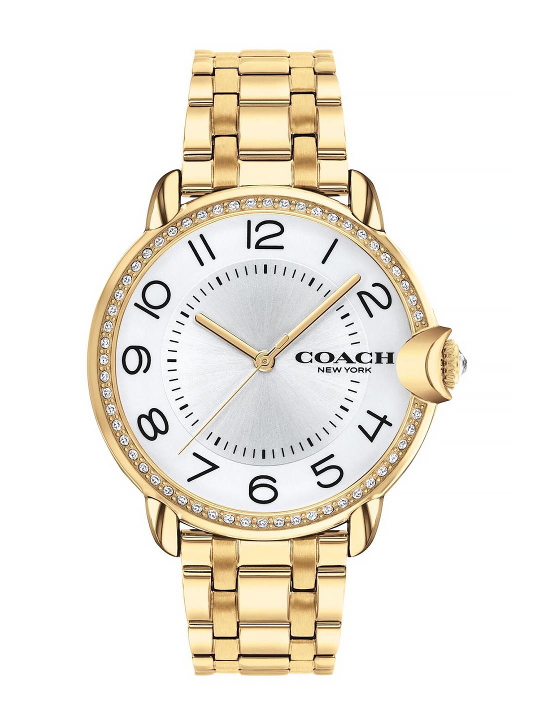 

Coach Women Arden Embellished Bracelet Style Analogue Watch 14503810, White