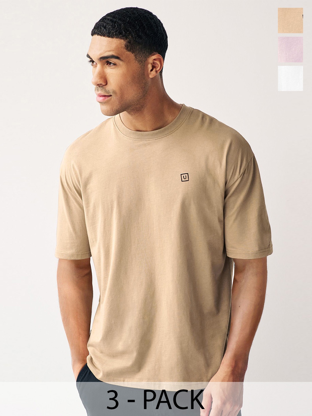 

Urbano Fashion Men 3 T-shirt, Multi