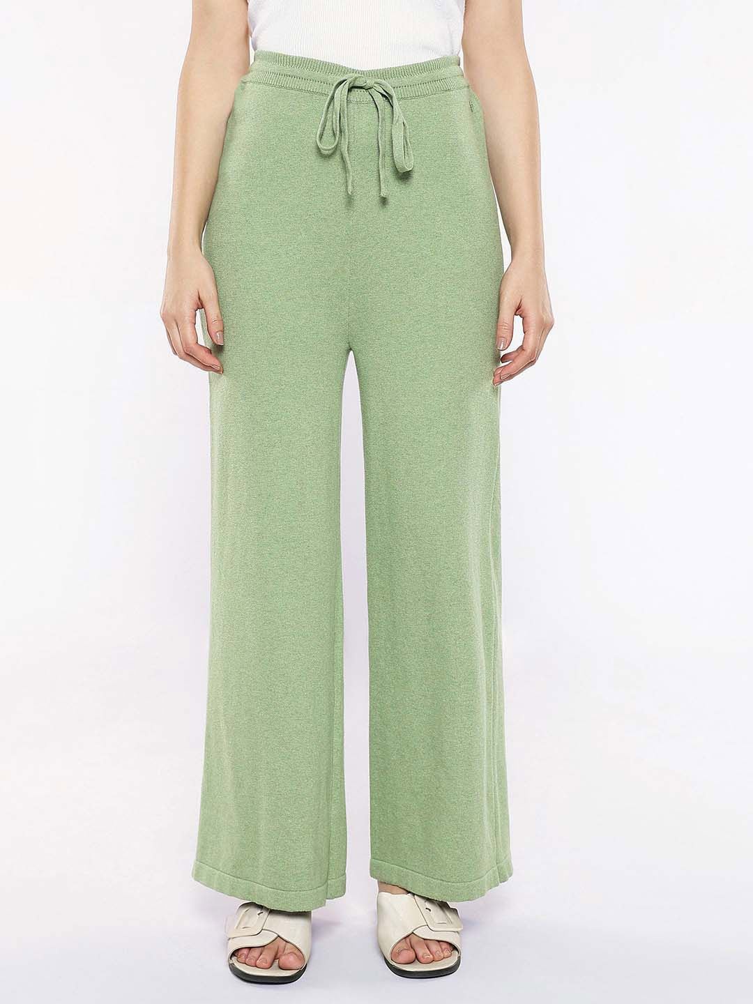 

RAREISM Women Mid-Rise Relaxed-Fit Track Pants, Green
