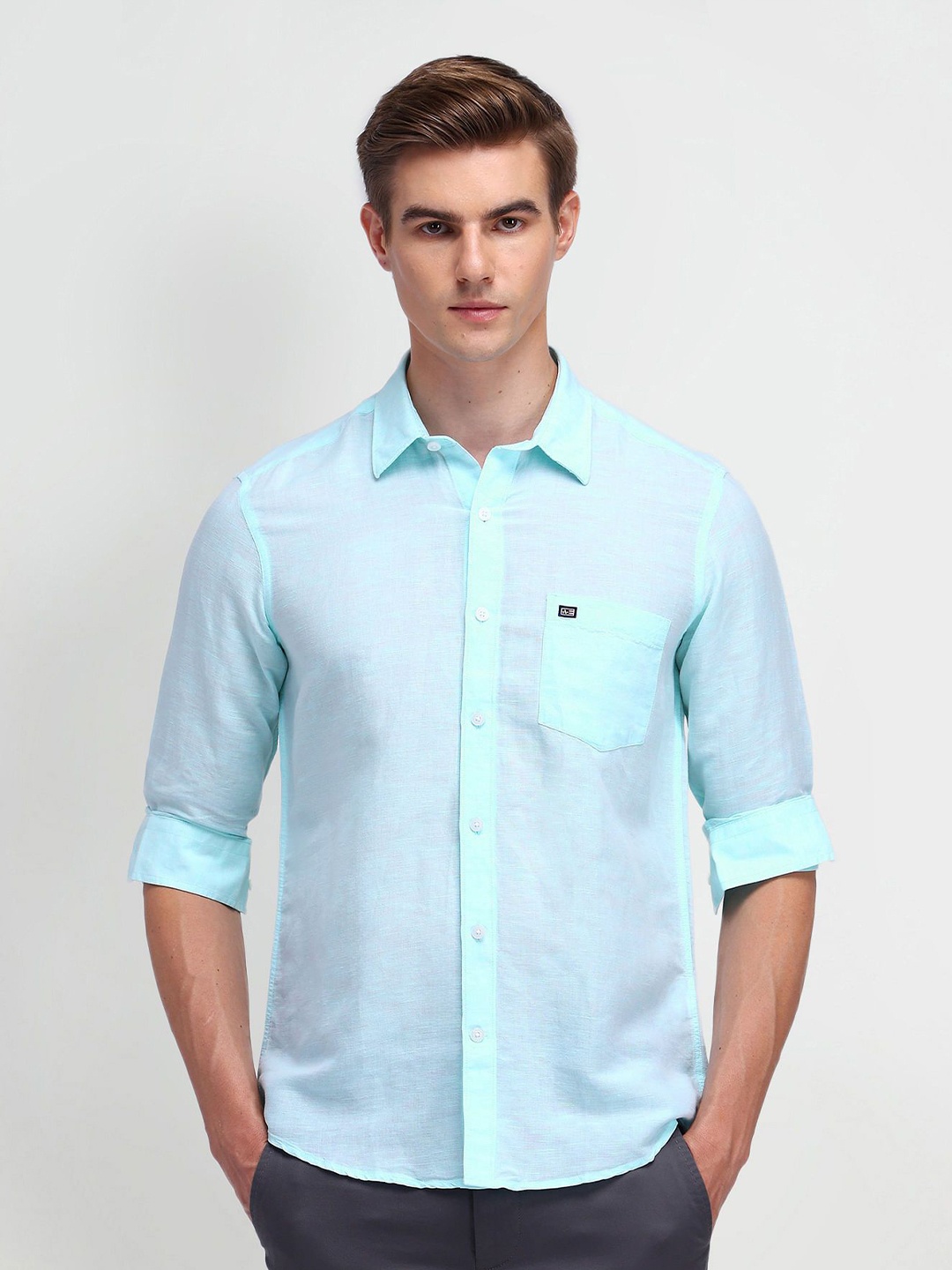 

Arrow Sport Men Modern Slim Fit Opaque Casual Shirt, Blue