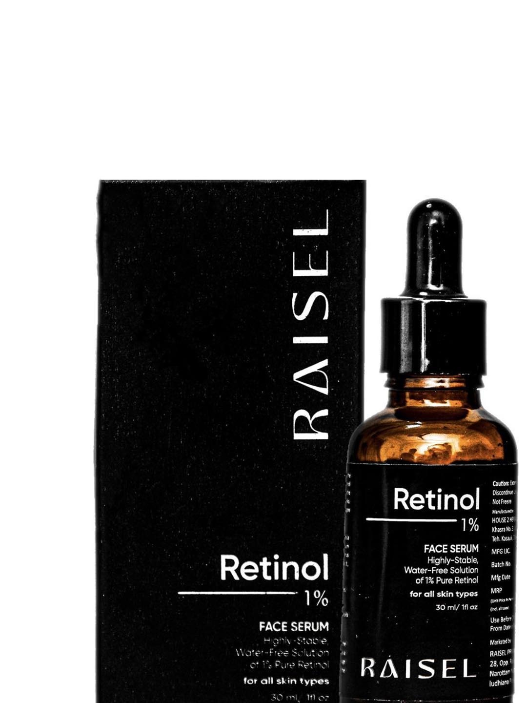 

RAISEL Retinol-2% Face Serum- 30ml, Brown