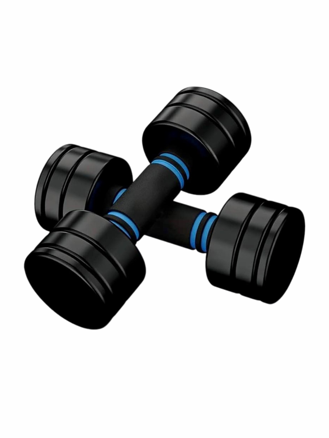 

HackerX Set Of 2 Dumbbells Workout Accessories 2.5 Kg Each, Black