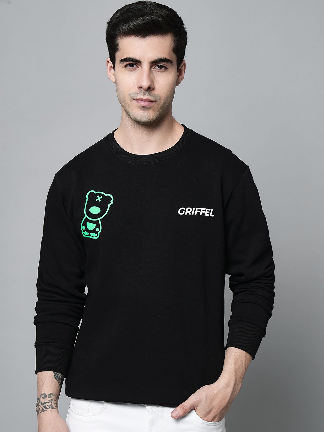 

GRIFFEL Men Sweatshirt, Black