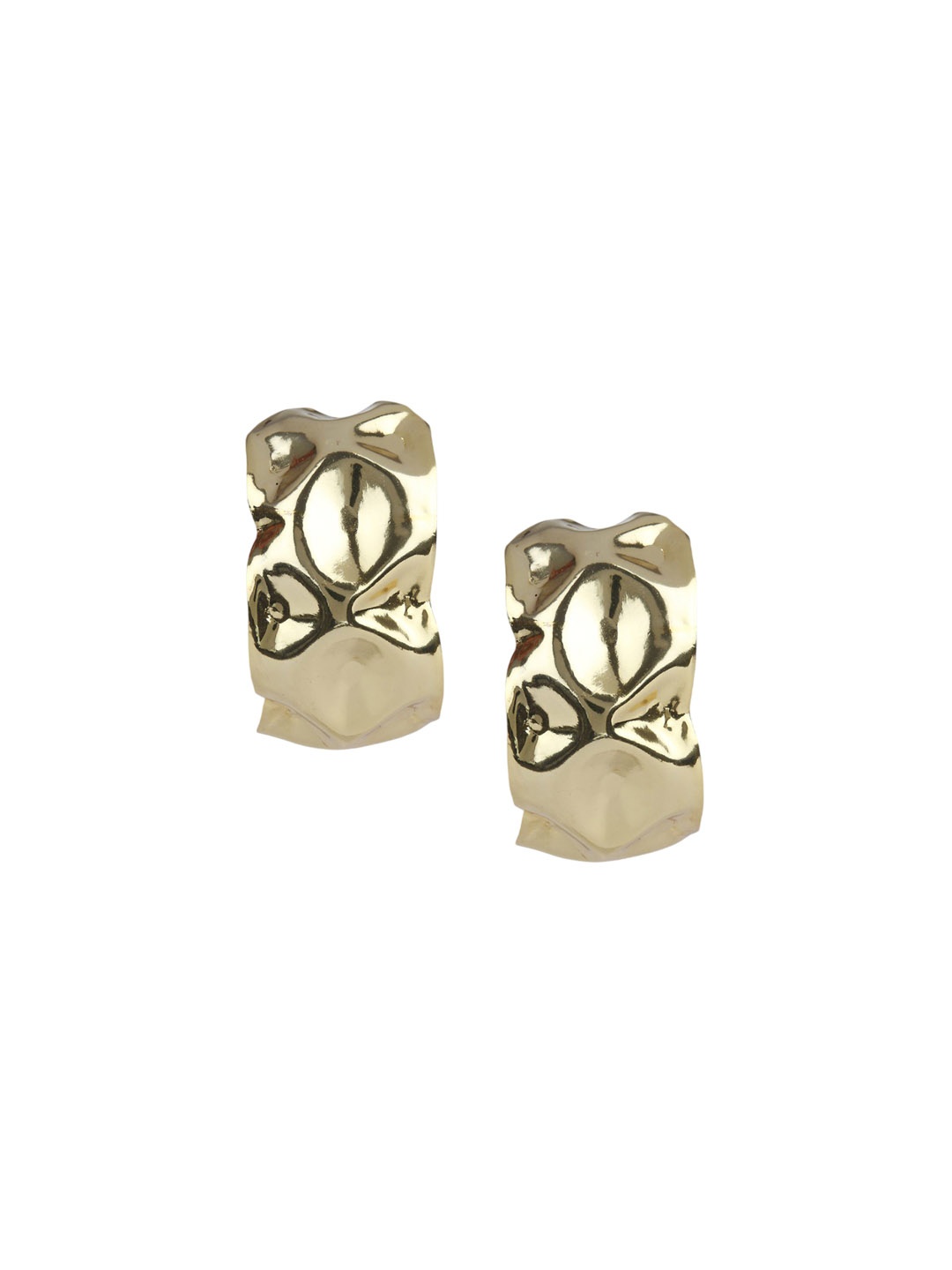 

VALLIYAN BY NITYA Contemporary Studs Earrings, Gold