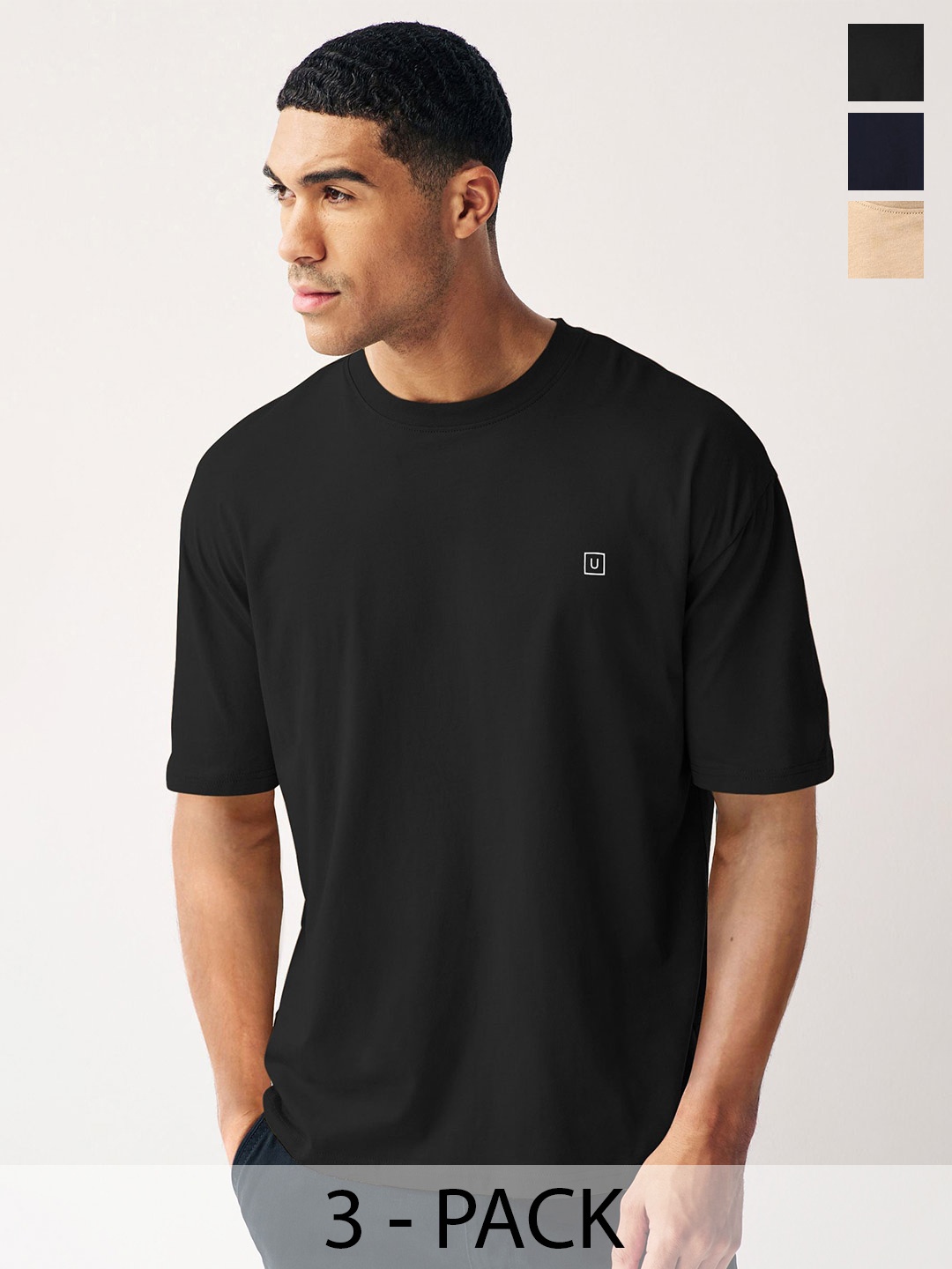 

Urbano Fashion Men 3 T-shirt, Multi