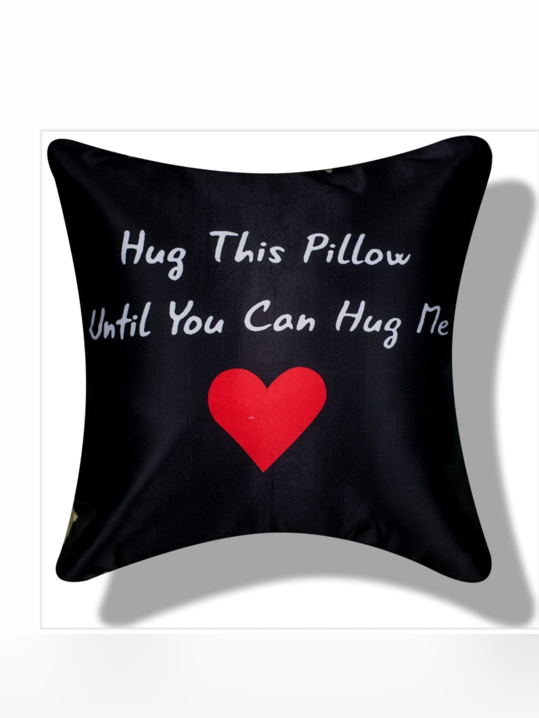 

Vendola Black & Red Quirky Satin Square Cushion Covers