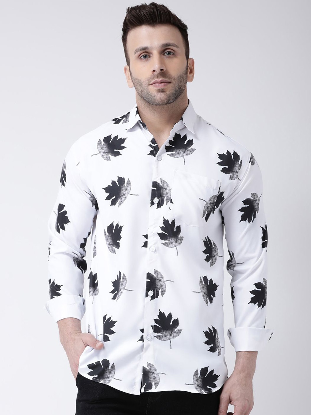 

KLOSET BY RIAG Men Classic Floral Opaque Printed Casual Shirt, Multi