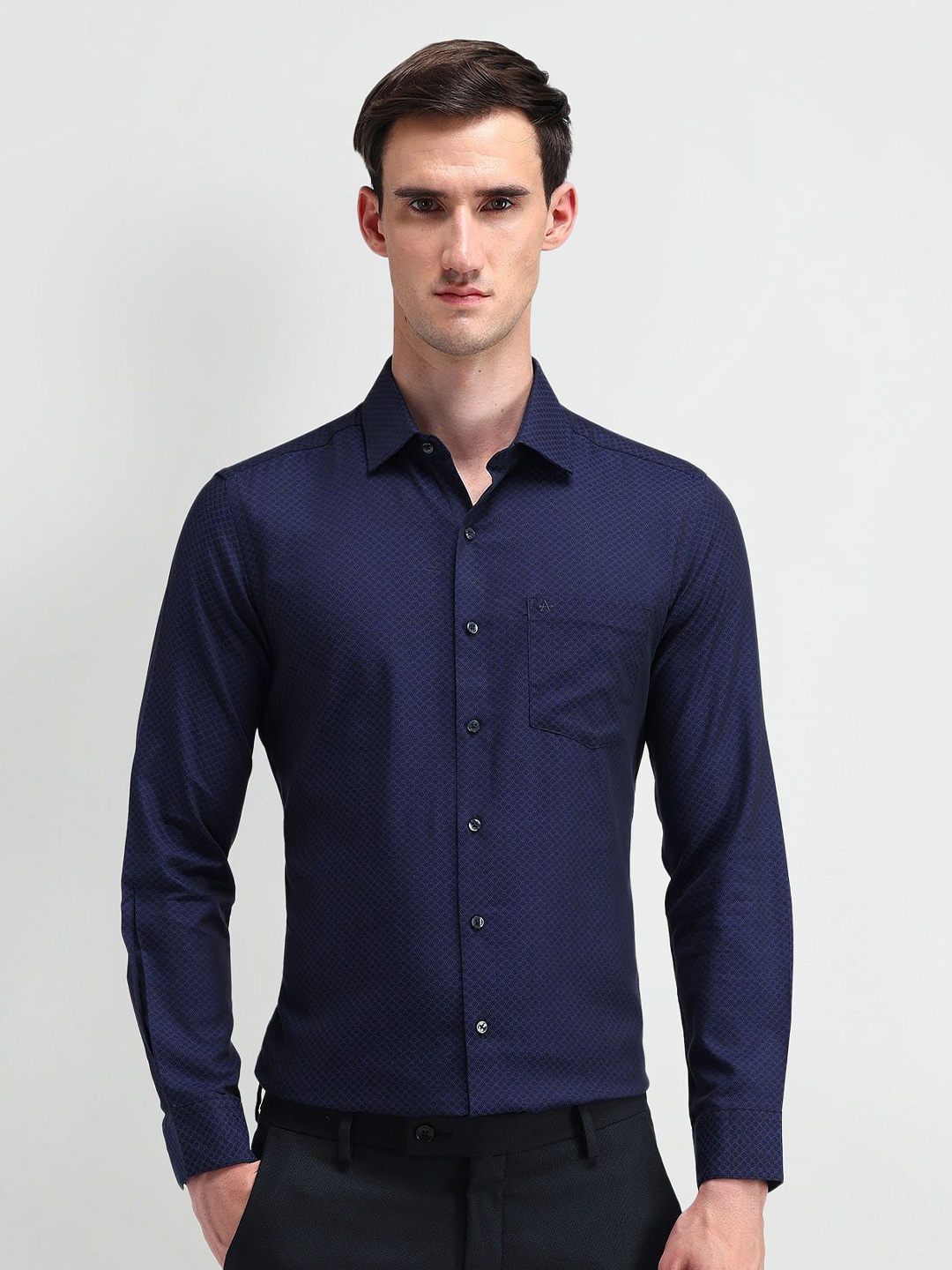 

Arrow Men Modern Slim Fit Opaque Formal Shirt, Blue