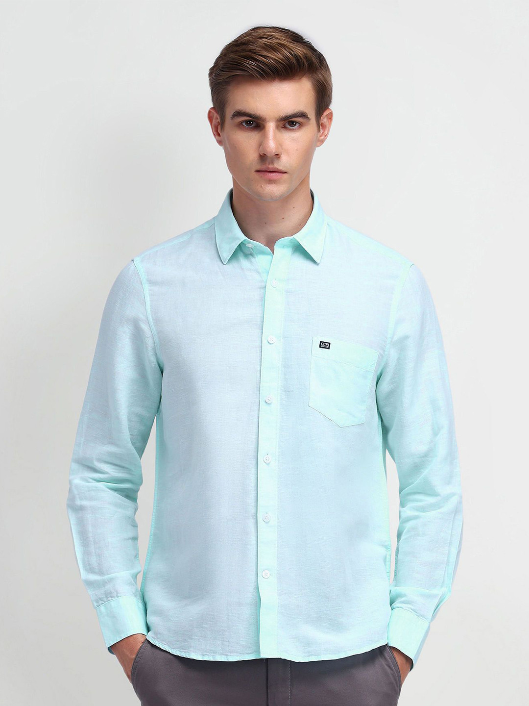 

Arrow Sport Men Modern Slim Fit Opaque Casual Shirt, Blue
