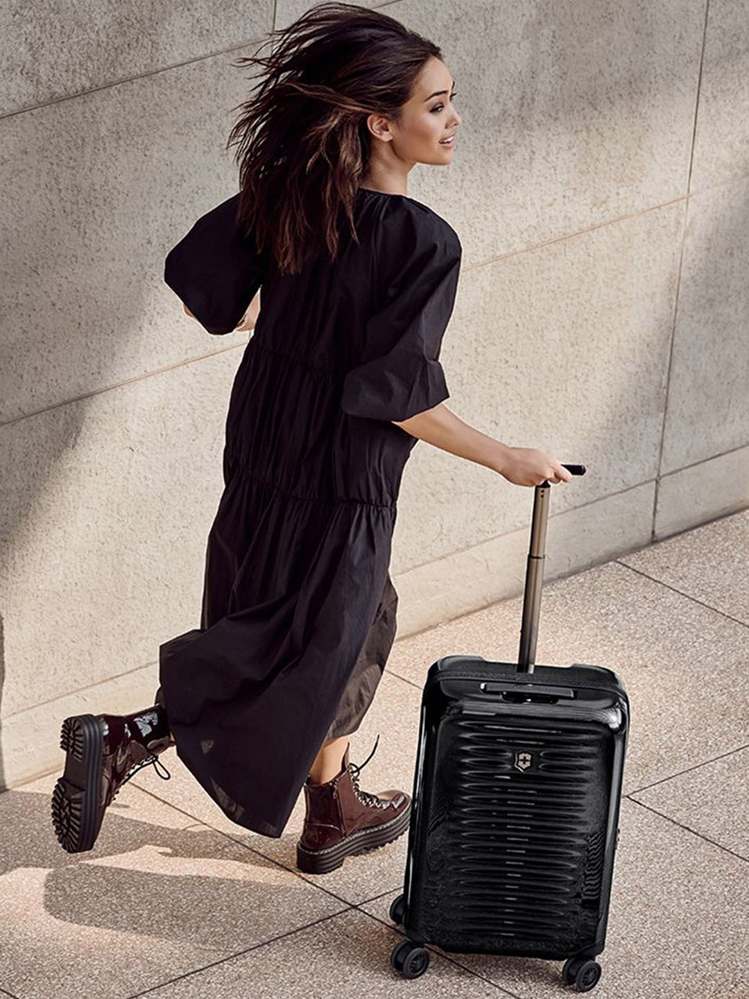 

Victorinox Swiss Designed Airox Frequent Flyer Polycarbonate Cabin Luggage Bag - 34 litres, Black