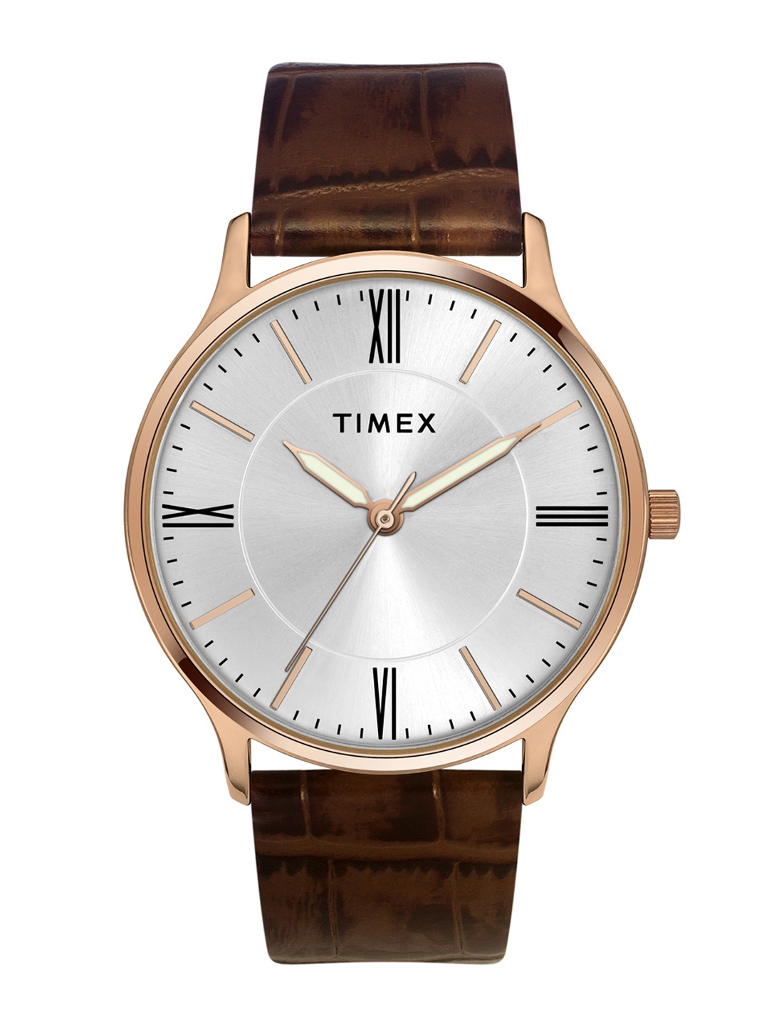 

Timex Men Dial & Leather Straps Analogue Watch - TWTG105SMU02, Silver