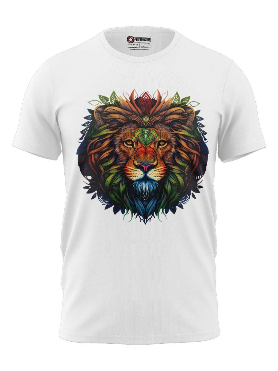 

Print My Fashion Boys Graphic Printed Round Neck Cotton T-shirt, White