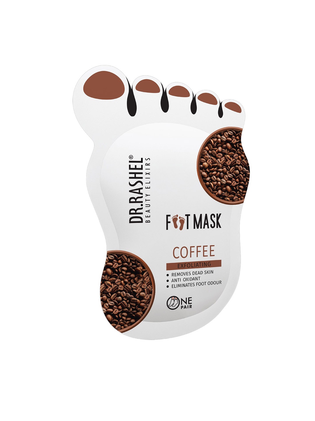 

DR.RASHEL Coffee Foot Mask for Exfoliating - 20 g, Brown