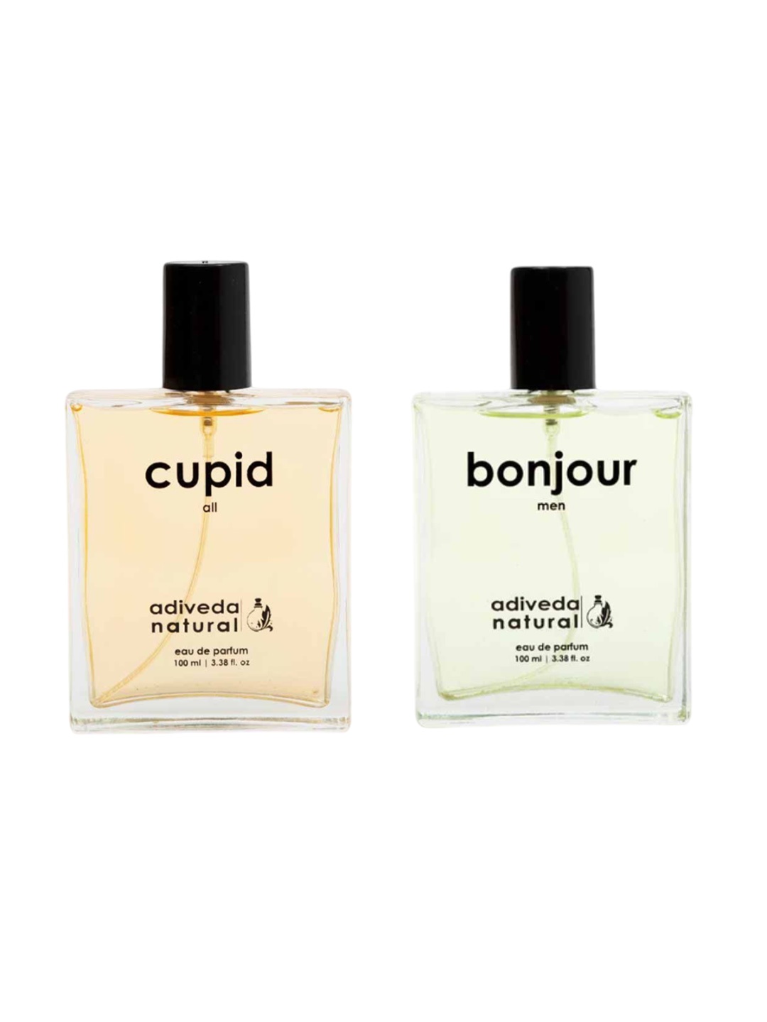 

Adiveda Natural Pack of 2 Bonjour & Cupid Perfumes 200 ML, Yellow