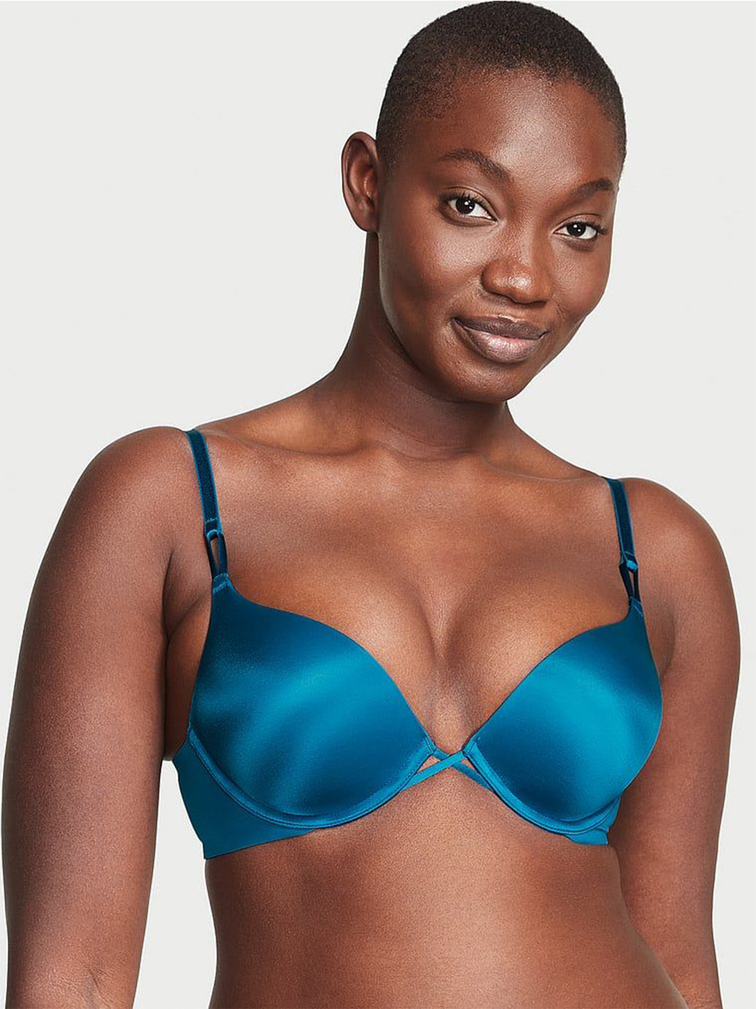 

Victoria's Secret Bra Medium Coverage Underwired Heavily Padded, Blue