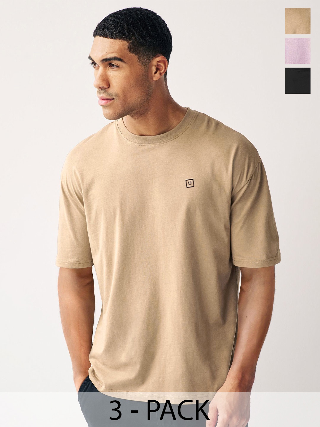 

Urbano Fashion Men 3 T-shirt, Multi