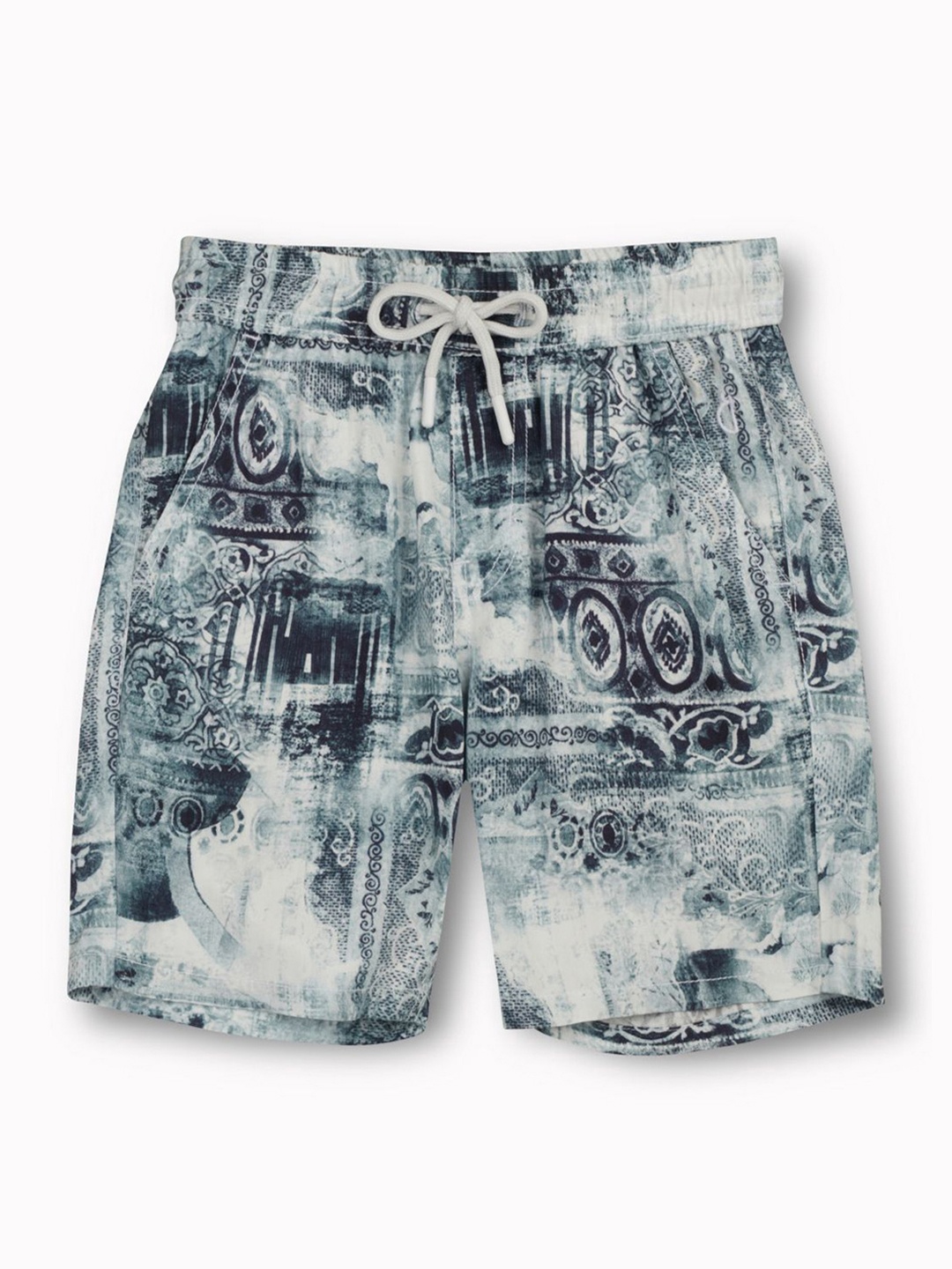 

Gini and Jony Boys Printed Regular Fit Shorts, Blue