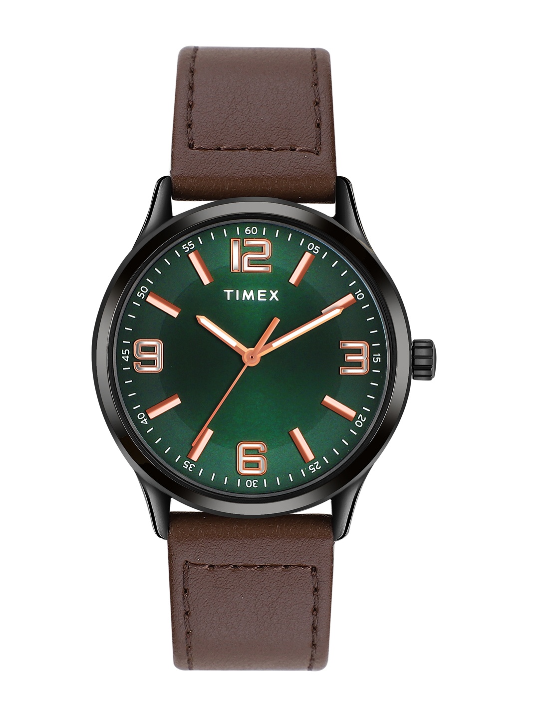 

Timex Men Leather Straps Analogue Watch TWTG65SMU02, Green