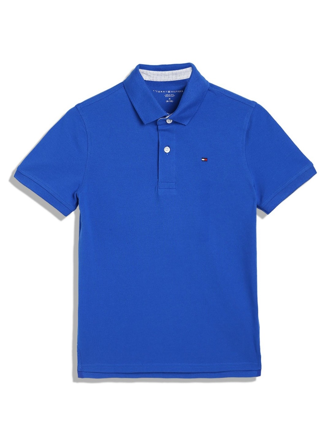 

Tommy Hilfiger Boys Solid Polo Collar Cotton T-shirt, Blue