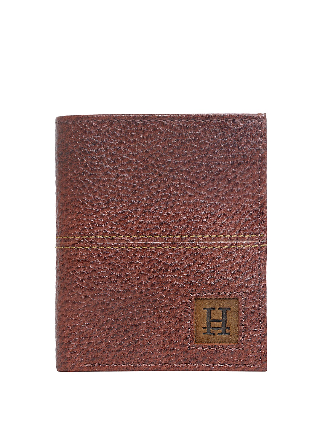 

HIROSHI Men Leather Two Fold Wallet, Tan