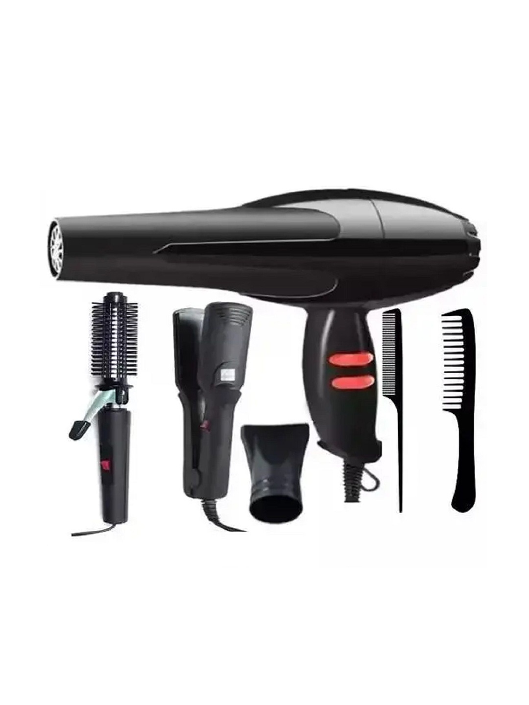 

RK INDIA Dryer 1500 Watts & Straightener 471B With 2 Comb, Black