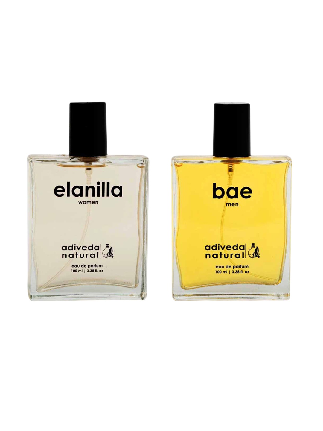 

Adiveda Natural Set Of 2 Elanilla & Bae EDP 100 ml Each, Yellow