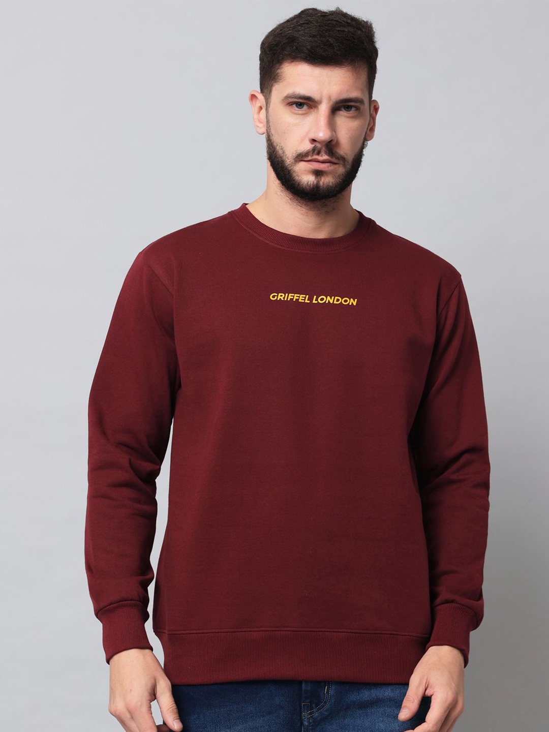 

GRIFFEL Men Sweatshirt, Maroon