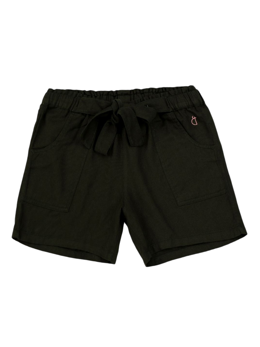 

Gini and Jony Girls Cotton Regular Fit Shorts, Olive