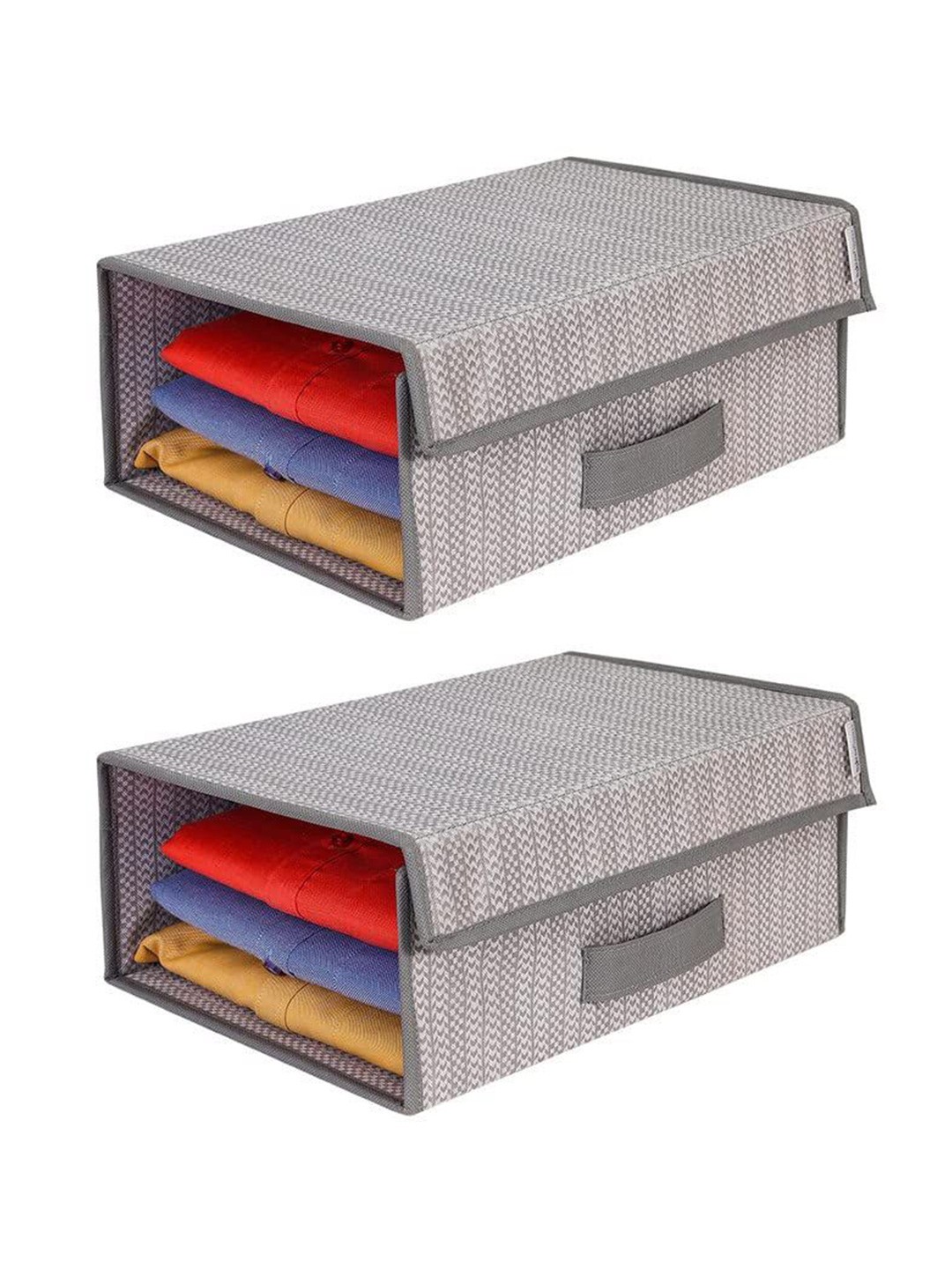 

prettykrafts Grey 2 Pieces Multi-Utility Organisers