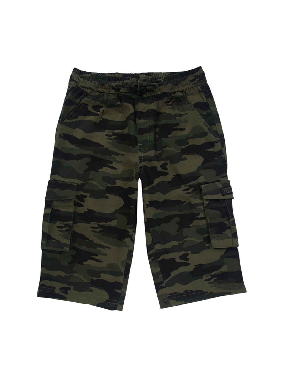 

Gini and Jony Boys Camouflage Printed Shorts, Olive