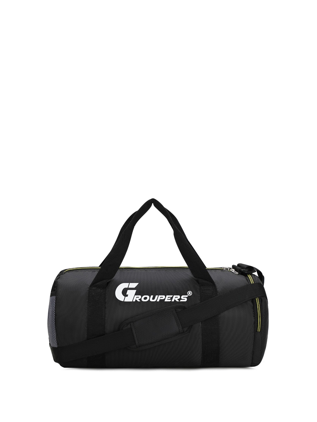 

GROUPERS Unisex Medium Foldable Sports Duffel Bag, Black