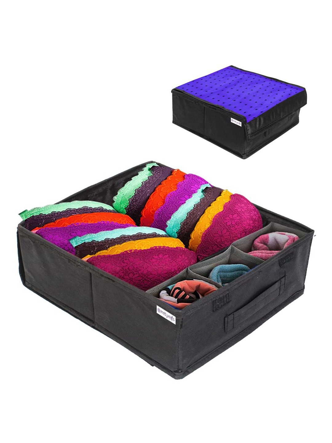 

prettykrafts Blue & Black Multi-Utility Organisers
