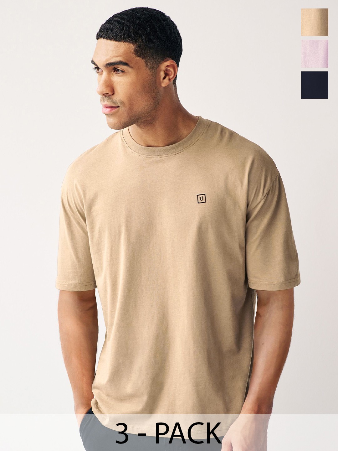 

Urbano Fashion Men 3 T-shirt, Multi