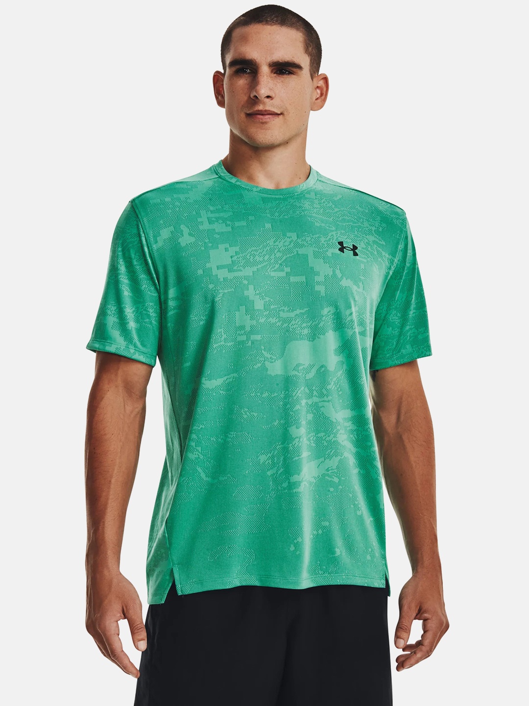 

UNDER ARMOUR Anti-Odour Tech Vent Jacquard Short Sleeve T-shirt, Green