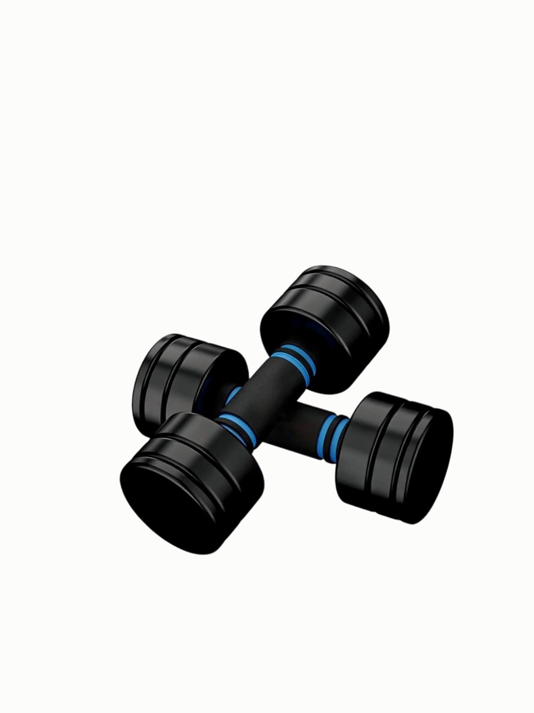 

HackerX Set Of 2 Dumbbells Workout Accessories 5 Kg Each, Black