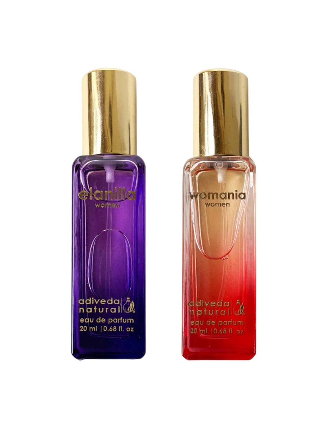 

Adiveda Natural Set Of 2 Elanilla & Womnia EDP 20 ml Each, Yellow