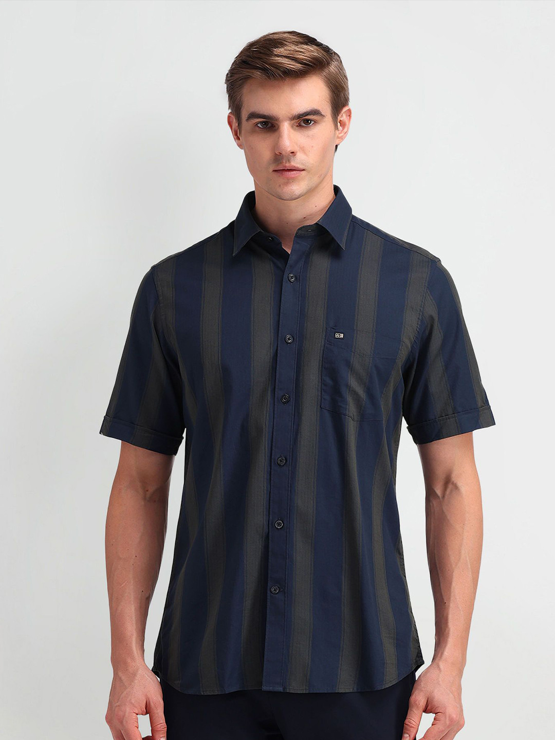 

Arrow Sport Men Classic Opaque Striped Casual Shirt, Blue