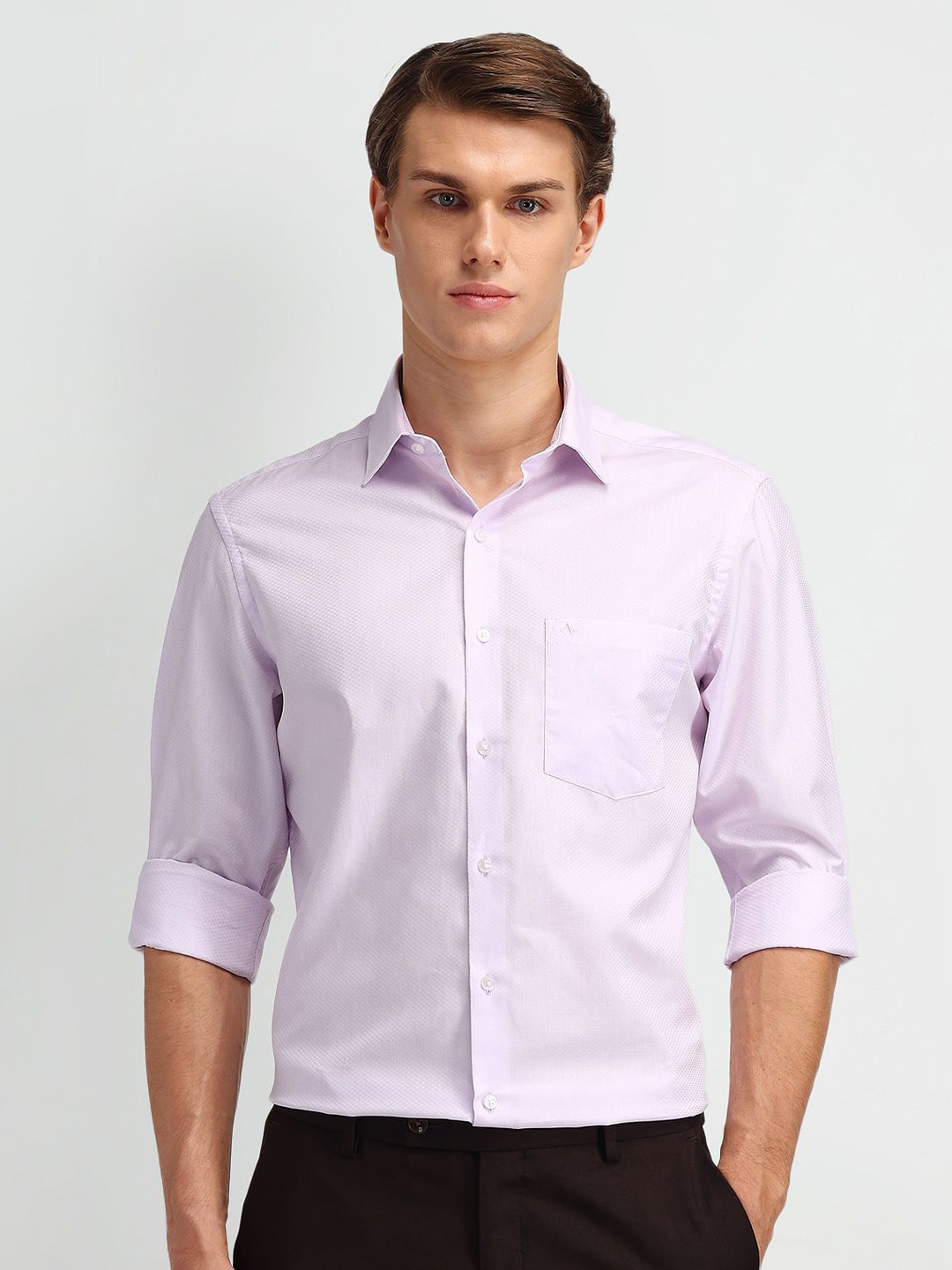 

Arrow Men Classic Opaque Formal Shirt, Violet