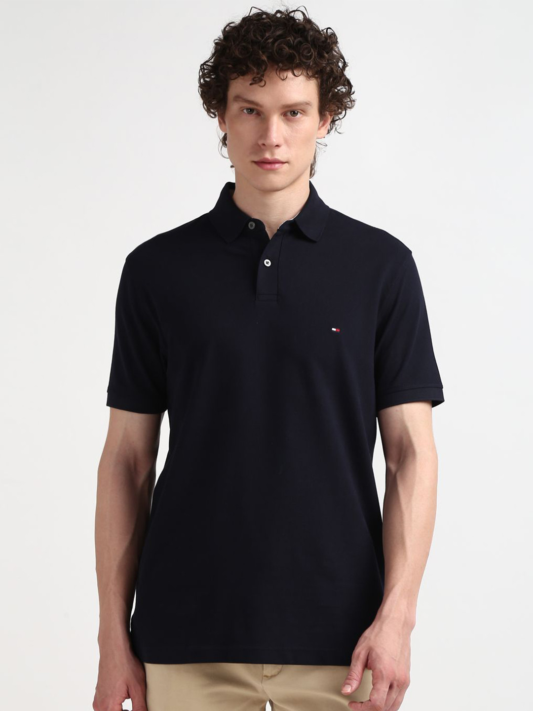 

Tommy Hilfiger Polo Collar Cotton T-shirt, Navy blue
