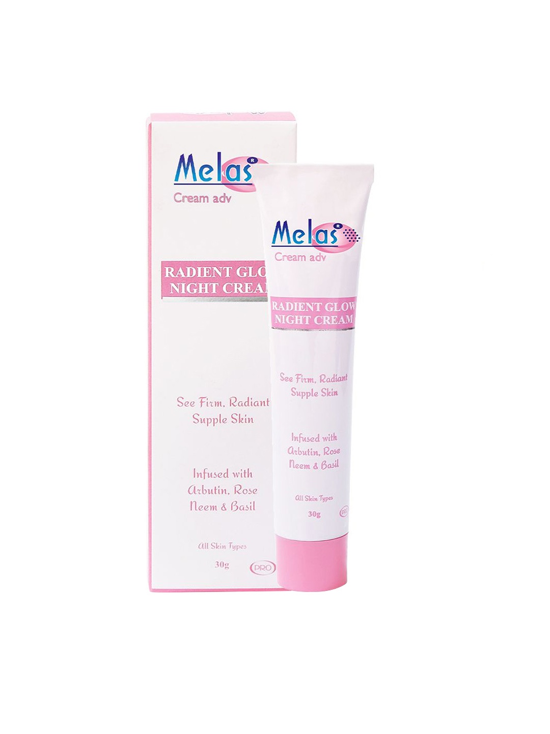 

MELAS Night Cream For Lightening Dark Spots & Marks 30 g, White